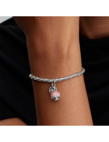 PANDORA Charm Pendant Fleur Épanouie Bimatière