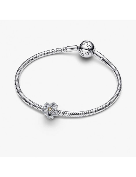 PANDORA Charm Fleur Pavée Ajouré