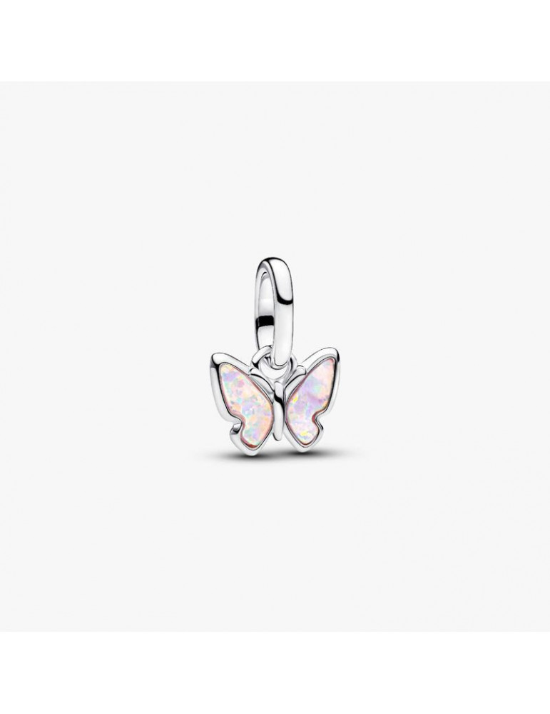 PANDORA Mini Charm Pendant Papillon Rose