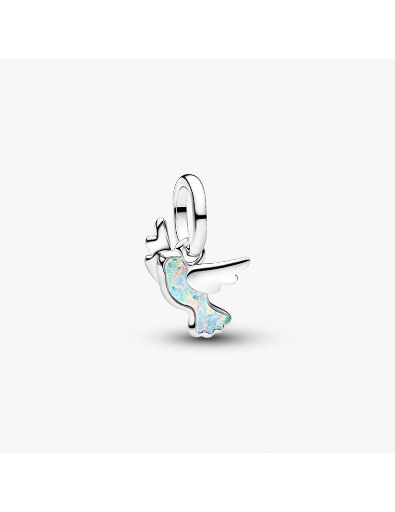 PANDORA Mini Charm Pendant Colombe Blanche