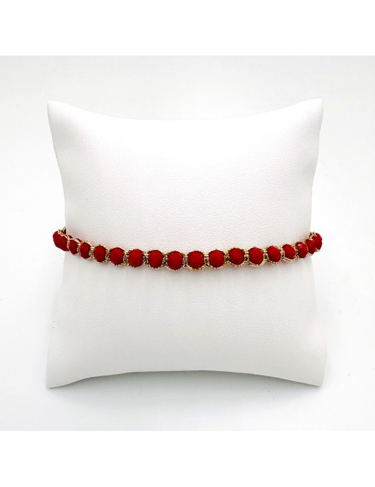 BEAUPASSANT Bracelet 1 Rang Carmin Gold