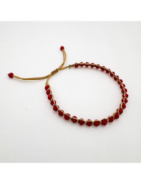 BEAUPASSANT Bracelet 1 Rang Carmin Gold