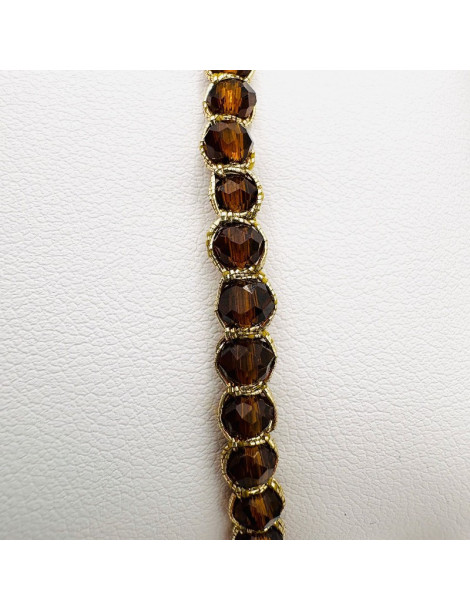 BEAUPASSANT Bracelet 1 Rang Noisette Gold