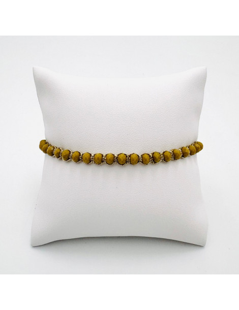 BEAUPASSANT Bracelet 1 Rang Olive Gold