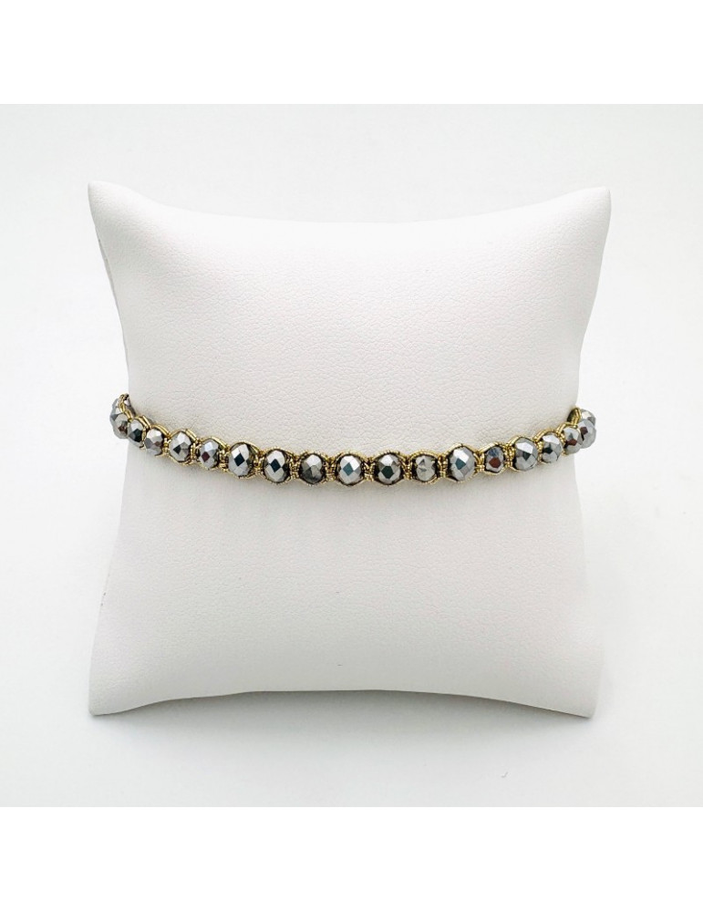 BEAUPASSANT Bracelet 1 Rang Silver Gold