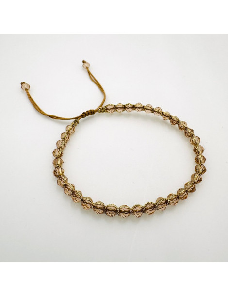 BEAUPASSANT Bracelet 1 Rang Champagne Gold
