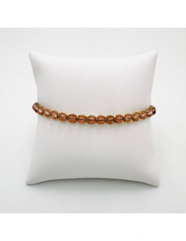 BEAUPASSANT Bracelet 1 Rang Champagne Rosé Gold
