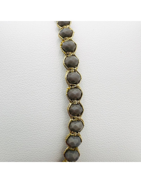 BEAUPASSANT Bracelet 1 Rang Ciment Gold
