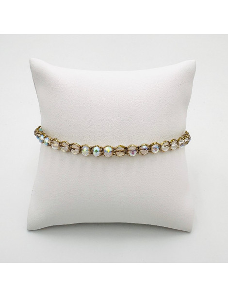 BEAUPASSANT Bracelet 1 Rang Irisé Gold