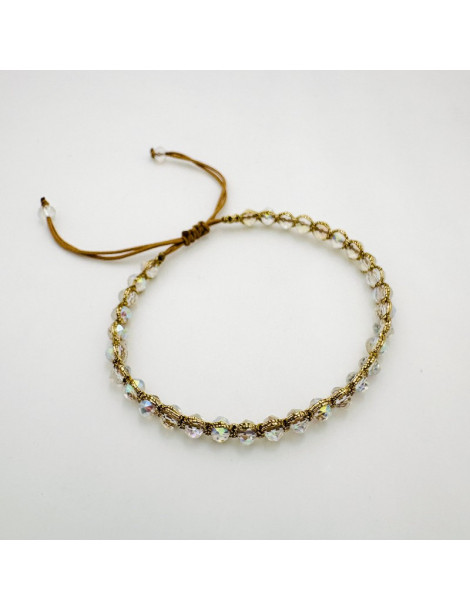 BEAUPASSANT Bracelet 1 Rang Irisé Gold