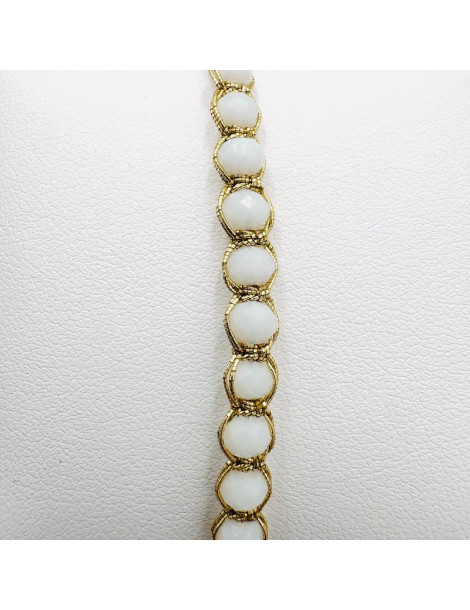 BEAUPASSANT Bracelet 1 Rang Blanc Gold