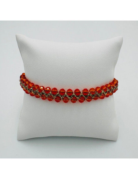 BEAUPASSANT Bracelet 2 Rangs Orange Gold