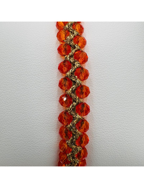 BEAUPASSANT Bracelet 2 Rangs Orange Gold