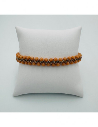BEAUPASSANT Bracelet 2 Rangs Saumon Gold