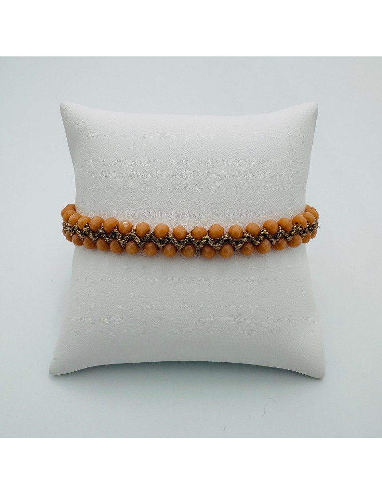 BEAUPASSANT Bracelet 2 Rangs Saumon Gold