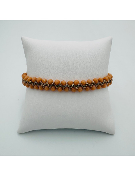 BEAUPASSANT Bracelet 2 Rangs Saumon Gold