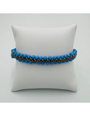 BEAUPASSANT Bracelet 2 Rangs Ciel Gold