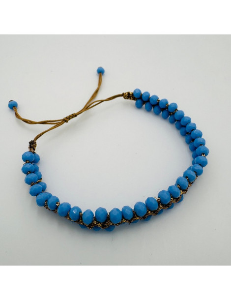 BEAUPASSANT Bracelet 2 Rangs Ciel Gold