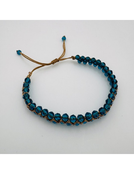 BEAUPASSANT Bracelet 2 Rangs Paon Gold