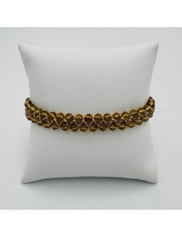 BEAUPASSANT Bracelet 2 Rangs Miel Gold