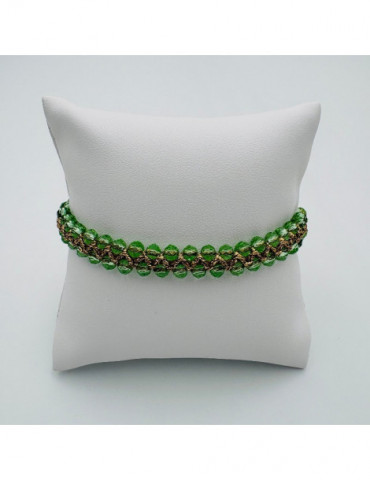 BEAUPASSANT Bracelet 2 Rangs Lime Gold