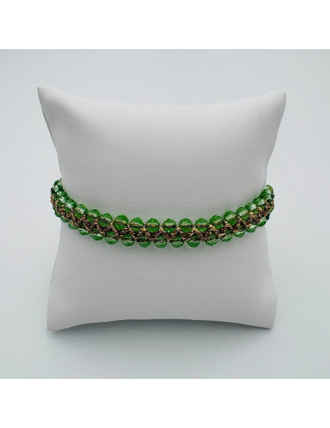 BEAUPASSANT Bracelet 2 Rangs Lime Gold