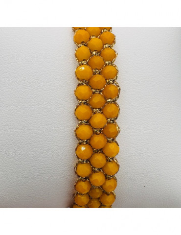 BEAUPASSANT Bracelet 3 Rangs Moutarde Gold