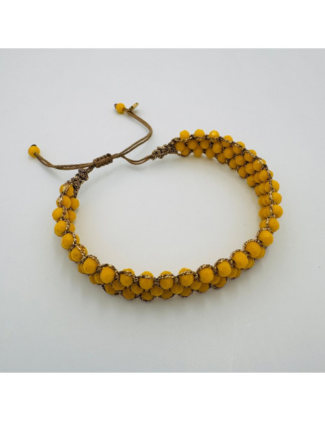 BEAUPASSANT Bracelet 3 Rangs Jaune Gold
