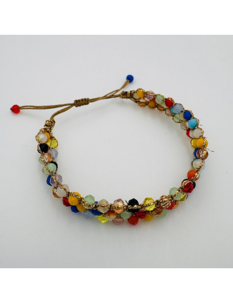 BEAUPASSANT Bracelet 3 Rangs Multico Gold