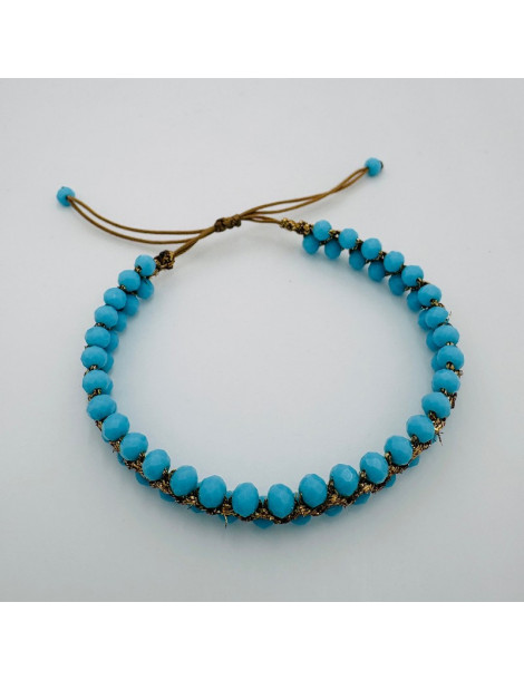 BEAUPASSANT Bracelet 2 Rangs Azur Gold
