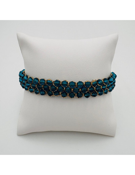 BEAUPASSANT Bracelet 3 Rangs Paon Gold
