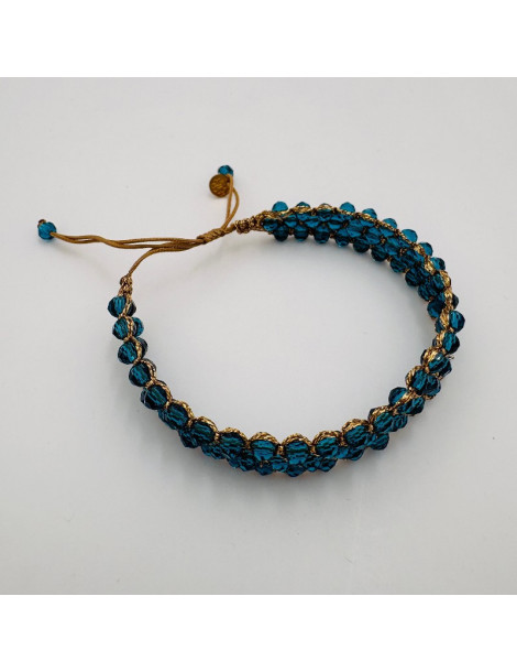 BEAUPASSANT Bracelet 3 Rangs Paon Gold