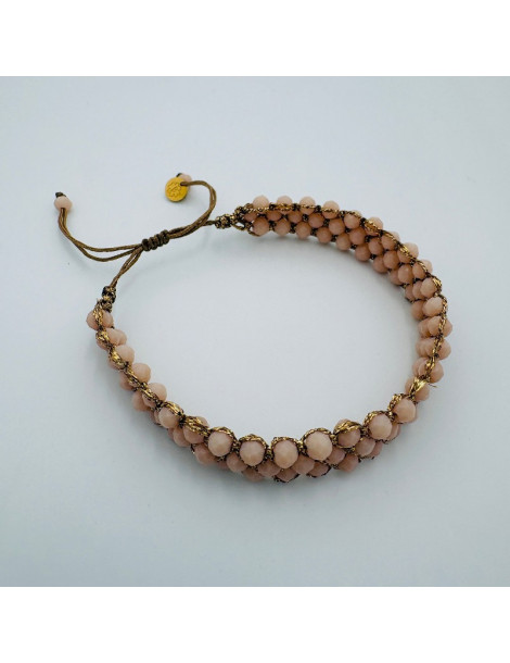BEAUPASSANT Bracelet 3 Rangs Poudré Gold