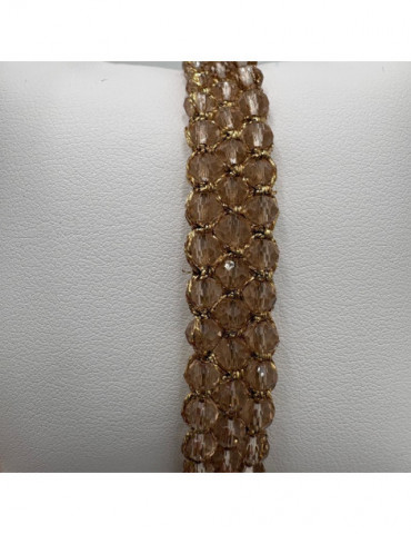 BEAUPASSANT Bracelet 3 Rangs Champagne Rosér Gold