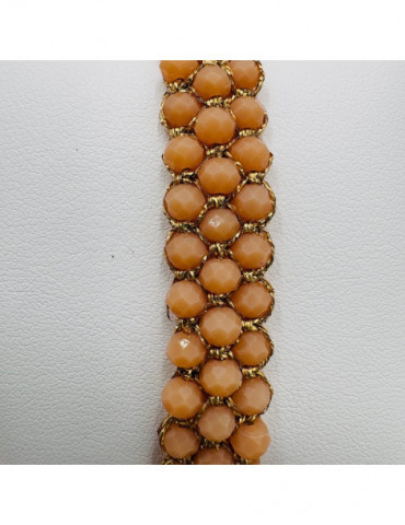 BEAUPASSANT Bracelet 3 Rangs Saumon Gold