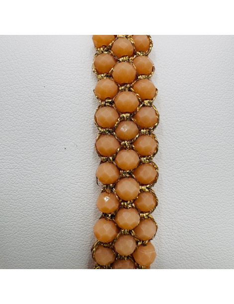 BEAUPASSANT Bracelet 3 Rangs Saumon Gold