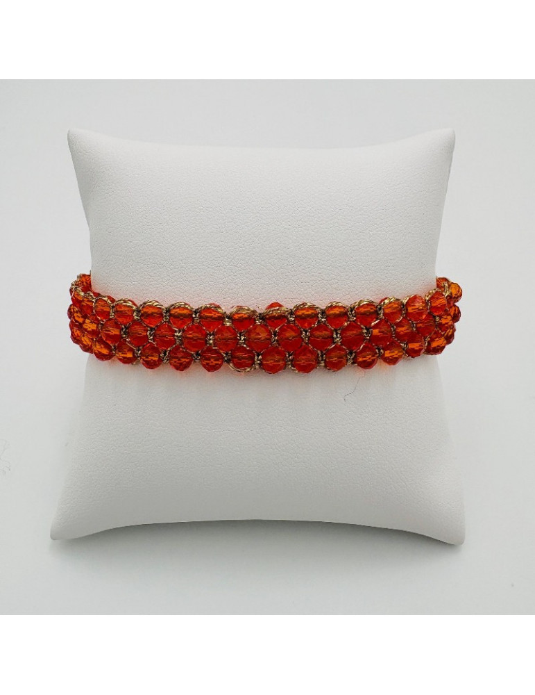 BEAUPASSANT Bracelet 3 Rangs Orange Gold