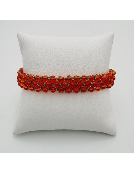 BEAUPASSANT Bracelet 3 Rangs Orange Gold