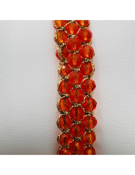 BEAUPASSANT Bracelet 3 Rangs Orange Gold