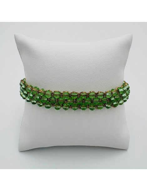 BEAUPASSANT Bracelet 3 Rangs Lime Gold