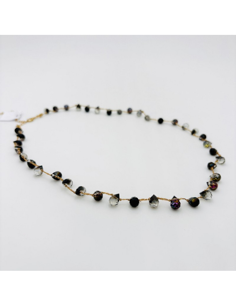 BEAUPASSANT Collier Perle Goutte Galaxie