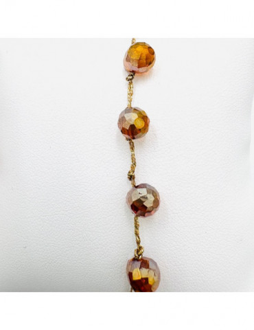 BEAUPASSANT Collier Perle Goutte Miel