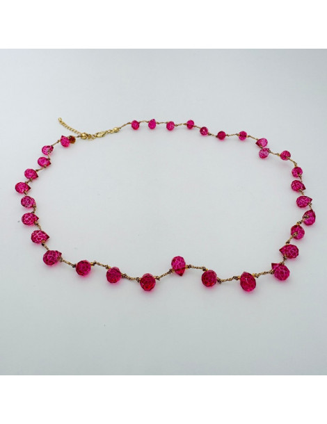 BEAUPASSANT Collier Perle Goutte Saumon