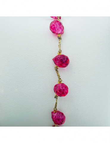 BEAUPASSANT Collier Perle Goutte Saumon