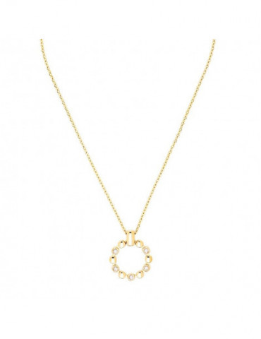 COEUR DE LION Collier  Soft Cube Circle Glow Or