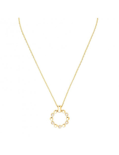 COEUR DE LION Collier  Soft Cube Circle Glow Or