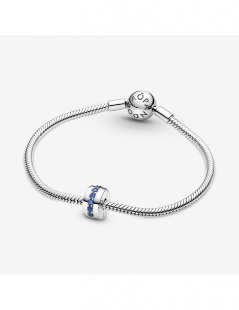 PANDORA Charm Clip Éclat Bleu