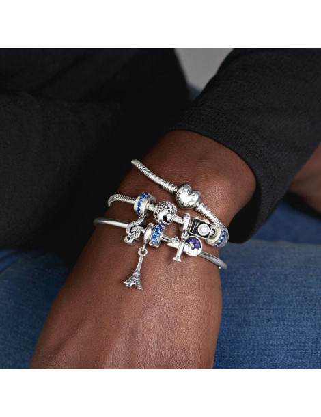 PANDORA Charm Clip Éclat Bleu