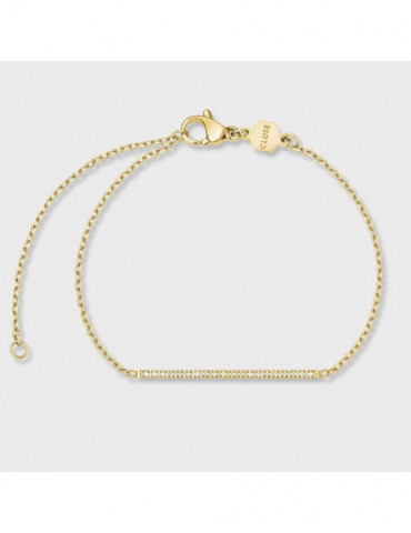 CLUSE Bracelet Élevé Flat Zirconia Gold
