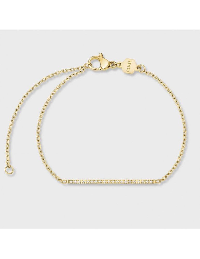 CLUSE Bracelet Élevé Flat Zirconia Gold